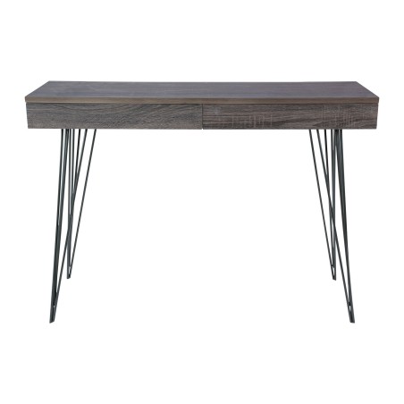 Console Pied Métal, 2 tiroirs gris - Meuble design et décoration