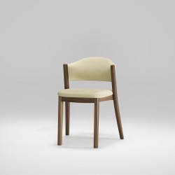 Chaise en noyer massif CARAVELA