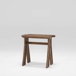 Tabouret en noyer massif MULTIBANQUETA