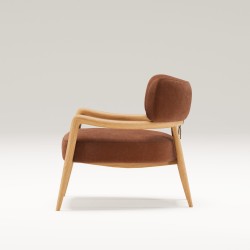 Fauteuil salon en chêne massif BOTERO