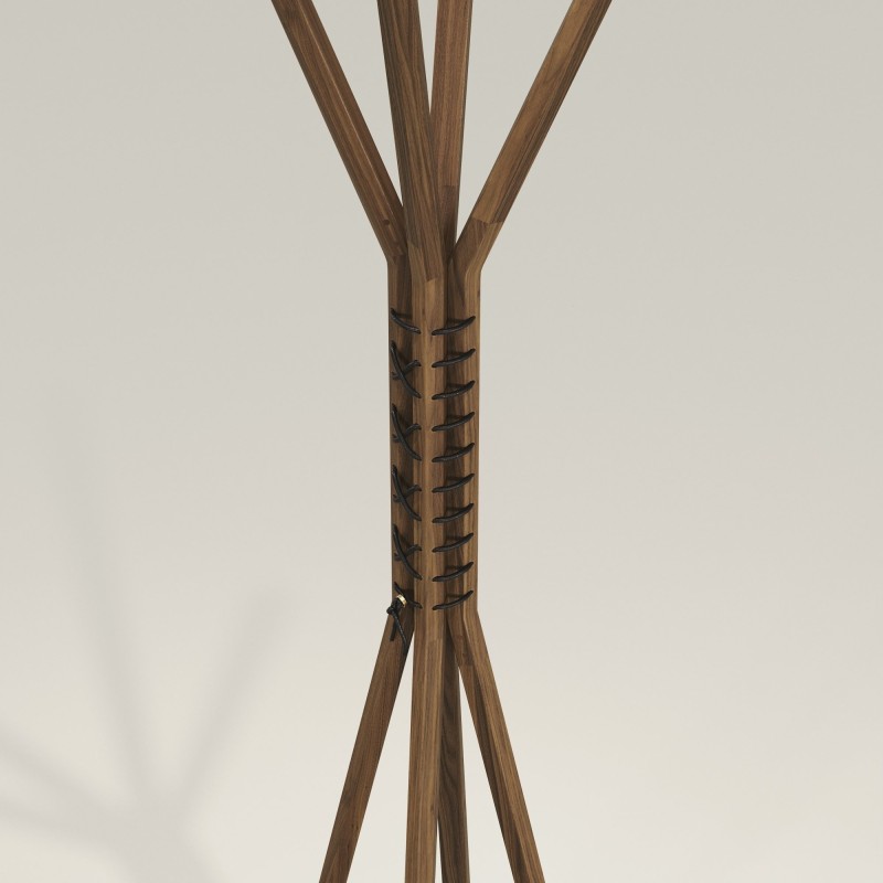 Porte manteau en noyer massif CANCAN