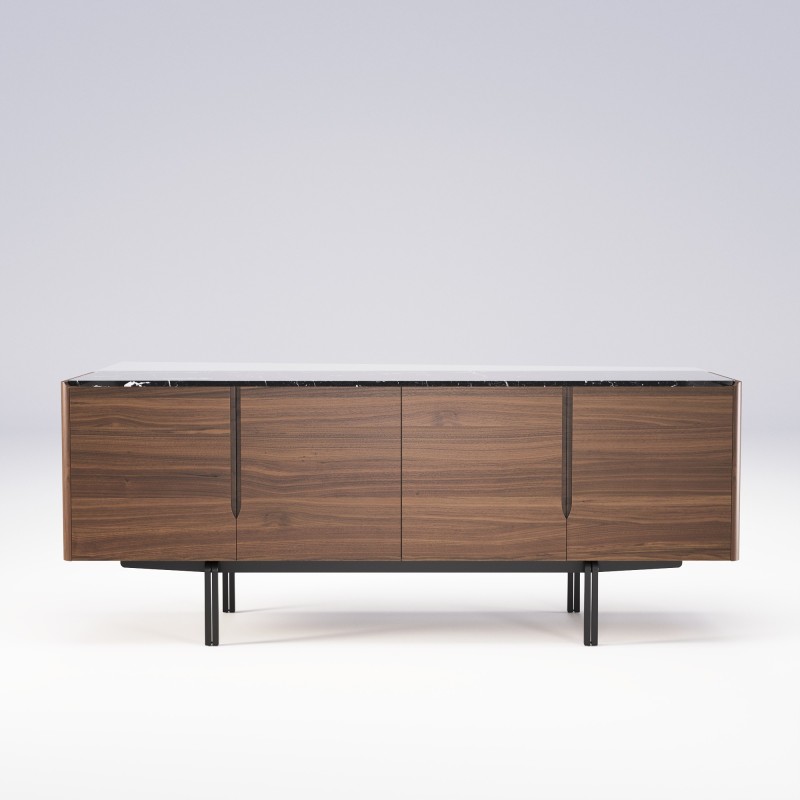 Buffet noyer massif marbre PANAMA